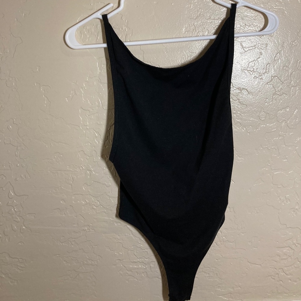 Black Tank Low Back Bodysuit